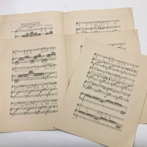 Operatic Anthology My Heart At Thy Sweet Voice 1911 for Voice & Piano 10 pages - Picture 3 of 7